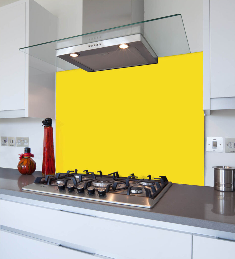 Yellow Glass Splashbacks
