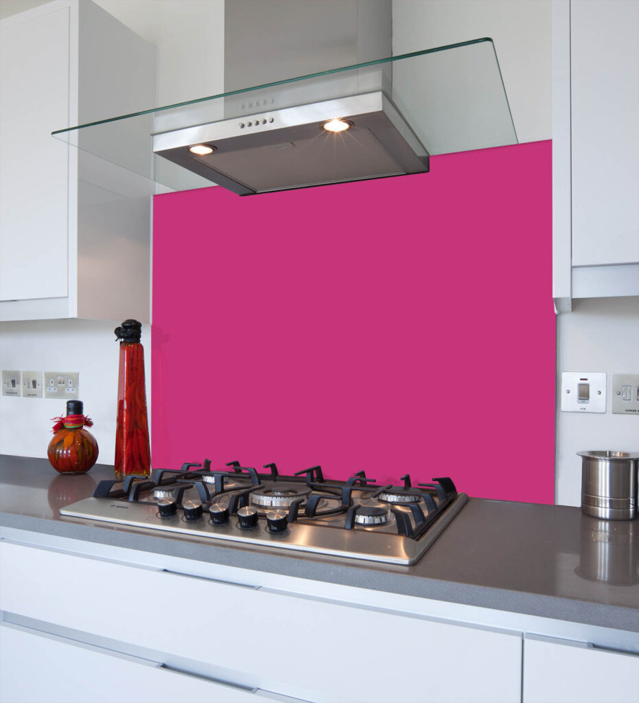 Pink Glass Splashbacks