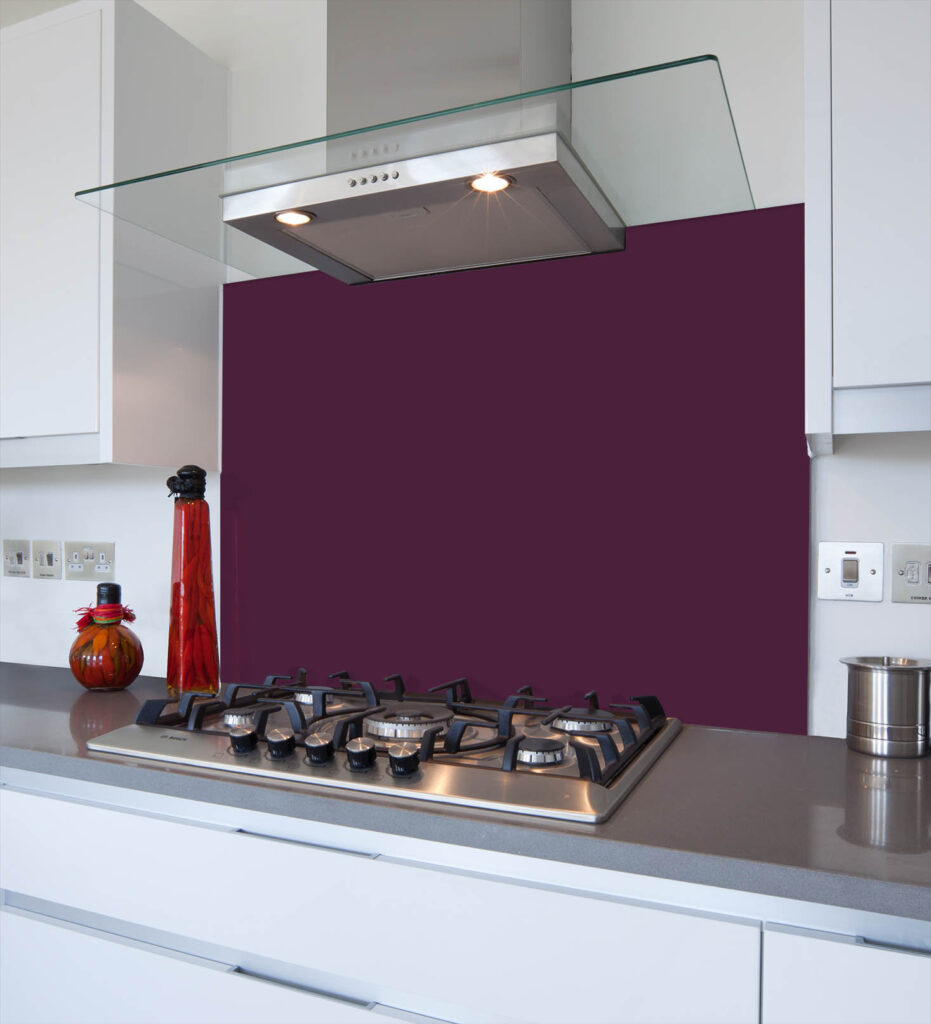 Purple Glass Splashbacks