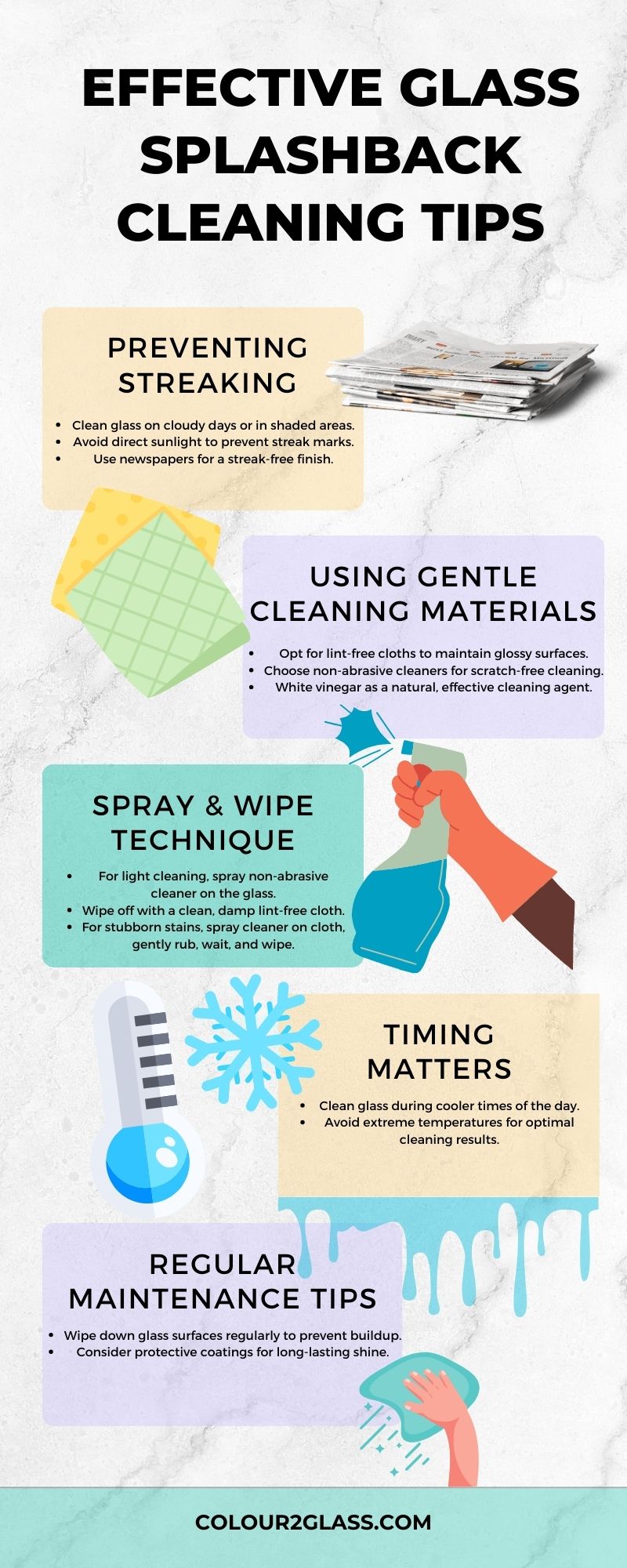 Glass Splashbacks cleaning tips