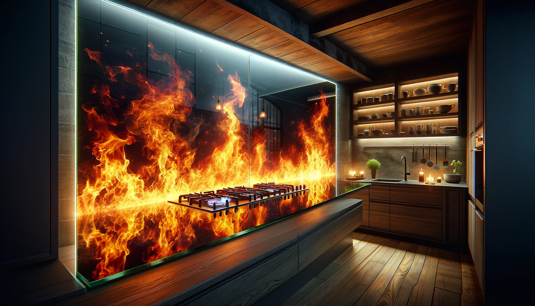Glass Splashback Heat resistant